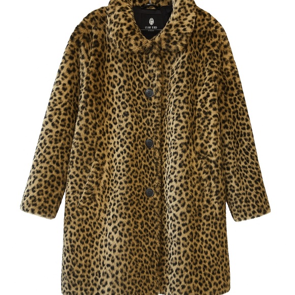 Jessica Leopard Print Women's Coat - Picture 1 of 2